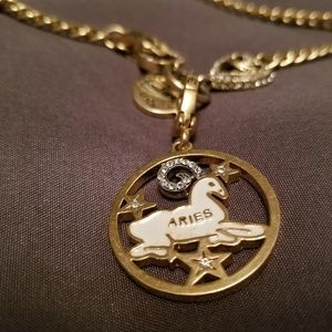 Juicy Couture Aries Zodiac Charm and Necklace